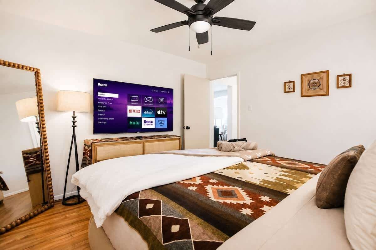 Iron/ironing board, travel crib, WiFi (free), bed sheets