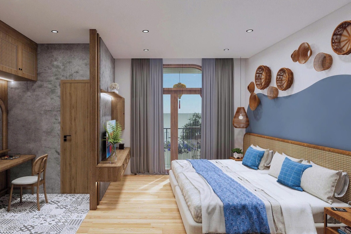 Deluxe Double Room, Balcony, City View | Meja, ruang kerja komputer riba, Wi-fi percuma 