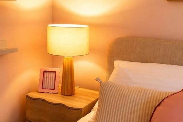 Peaceful bedroom designed for a relaxing night's rest