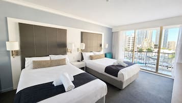 Standard Room, 2 Double Beds, Non Smoking, Balcony