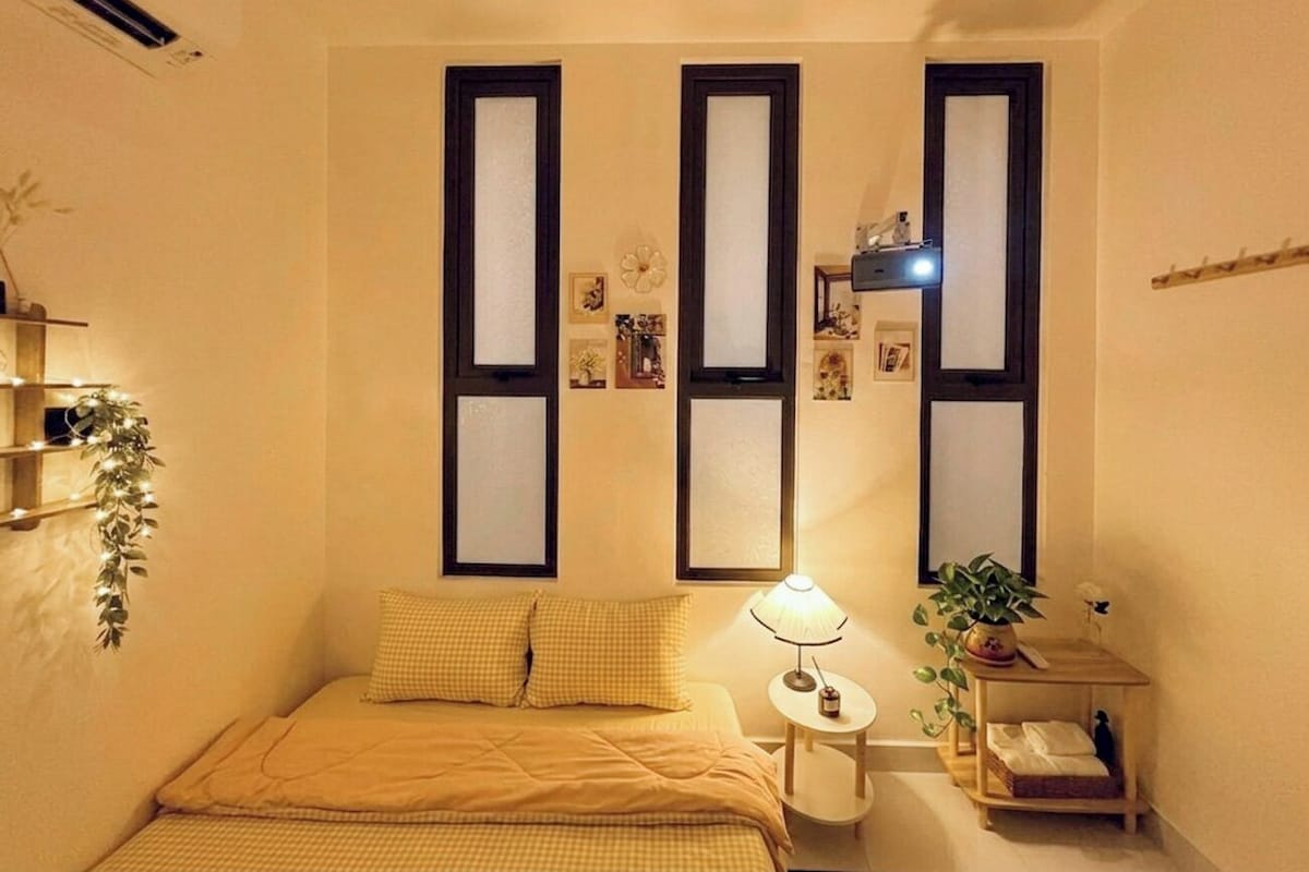 Blackout curtains, soundproofing, iron/ironing board (on request)