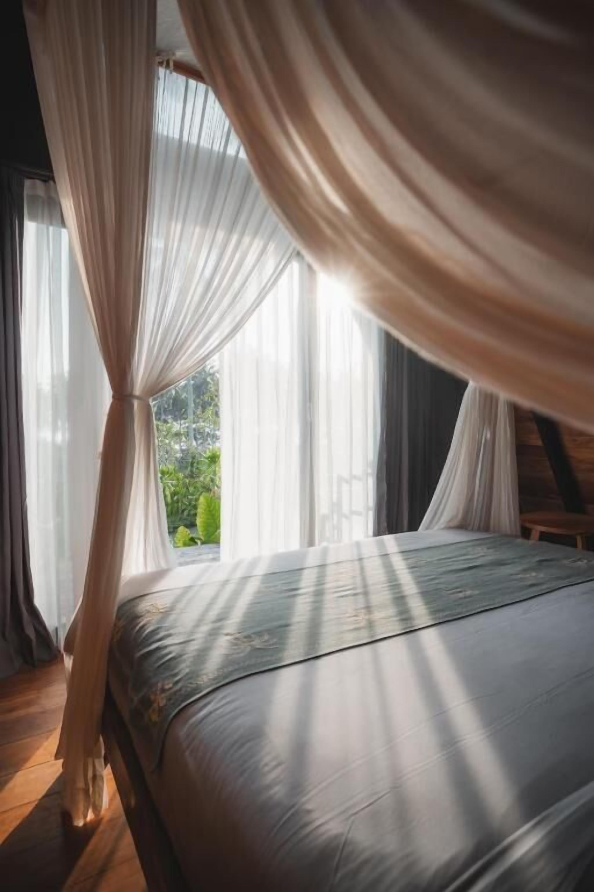 Chambre Double Deluxe, balcon, vue jardin | Coffres-forts dans les chambres, Wi-Fi gratuit