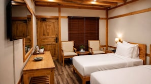 Chambre Deluxe avec lits jumeaux, vue fleuve