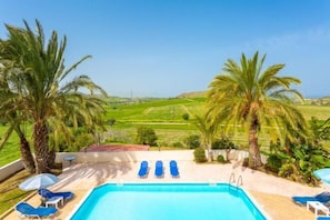 Outdoor pool - Villa Noni Large Private Pool, A/C, WiFi (Polis)
