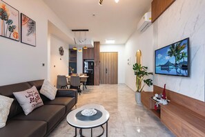 Standard-Apartment, 2 Schlafzimmer | Wohnbereich