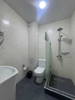Hair dryer, towels, soap, shampoo - Brilliant Hotel (Tashkent)