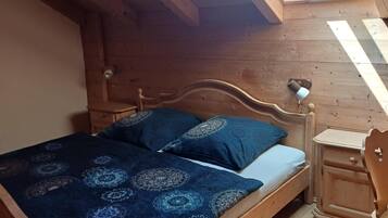 1 makuuhuone, vuodevaatteet
