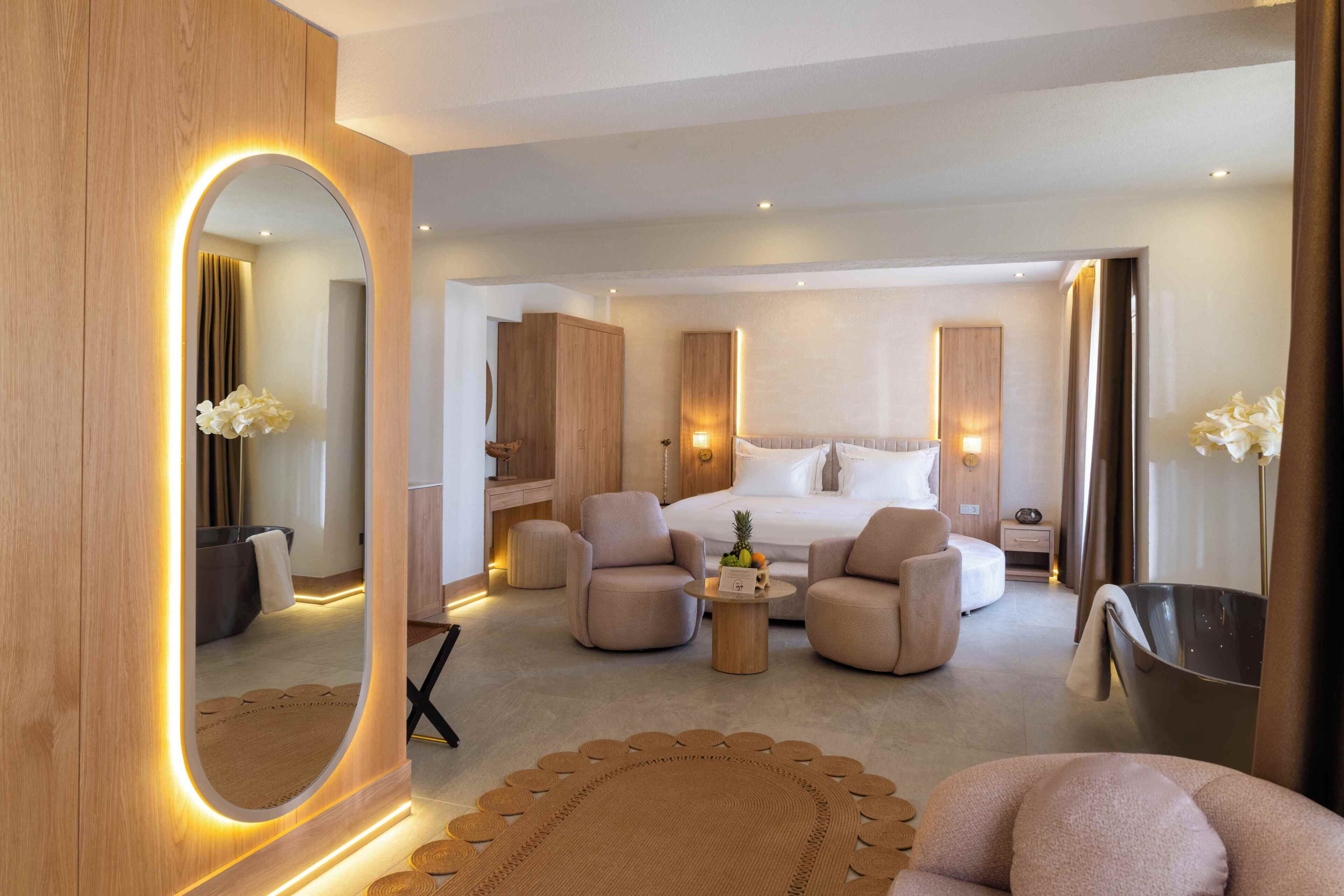 Minibar, cunas gratuitas, wifi gratis y ropa de cama 