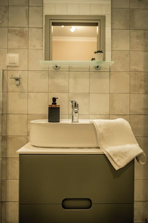 Shower, hair dryer, towels, soap - Sochos - Sohos Traditional Homes - "Rakovo" -Located right next to the mountain. (Sochos)