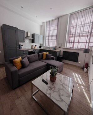 Living area - Sweeting Street Apartment (Liverpool)