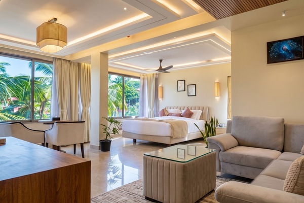 Penthouse, 1 Bedroom, Balcony | Living area