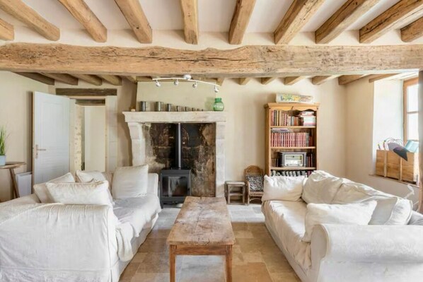 Fireplace - Charming, characterful house in the heart of the Perche region (Béthonvilliers)