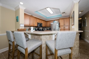 Condo, 2 Bedrooms | Private kitchen | Coffee/tea maker, fridge, oven - Phoenix Ix 1002 2 Bedroom Condo (Orange Beach)