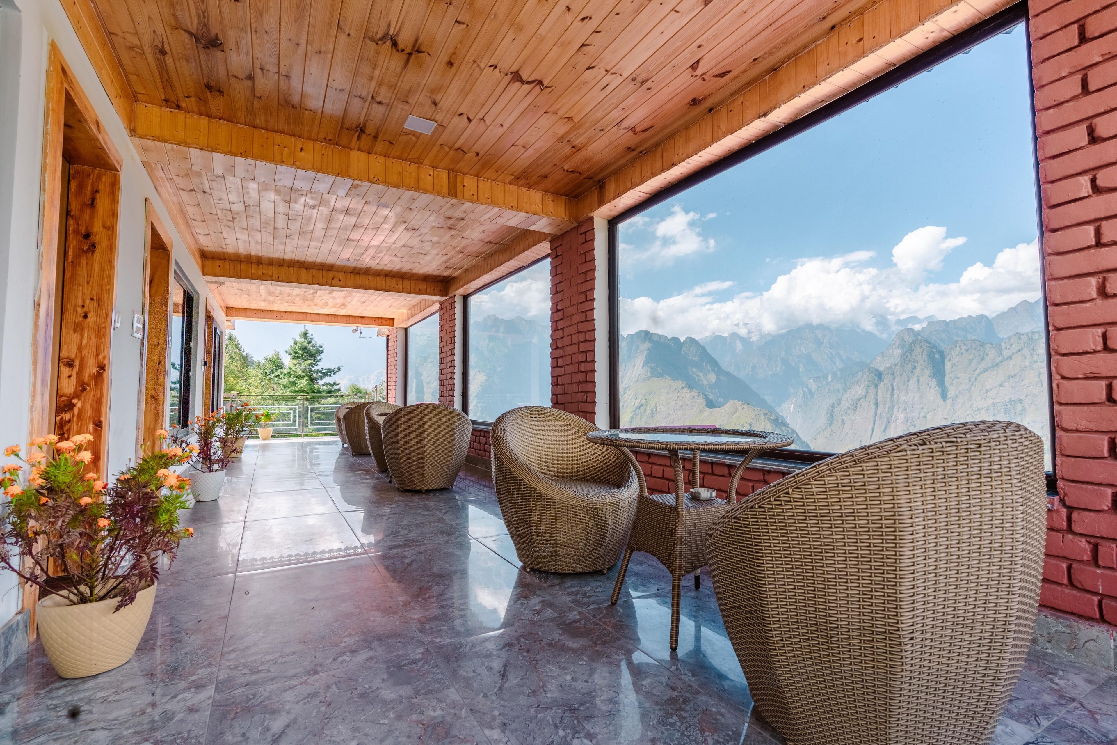 Habitación doble, balcón, vistas a la montaña | Terraza o patio