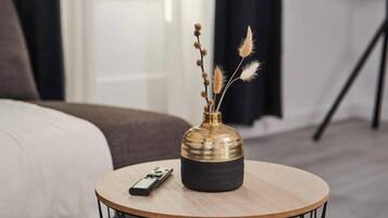 1 Schlafzimmer, Reisekinderbett, kostenloses WLAN, Bettwäsche