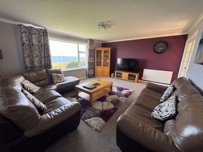 Cottage, 5 Bedrooms | Living area | LCD TV, DVD player - Riff Farmhouse (Gorseness)
