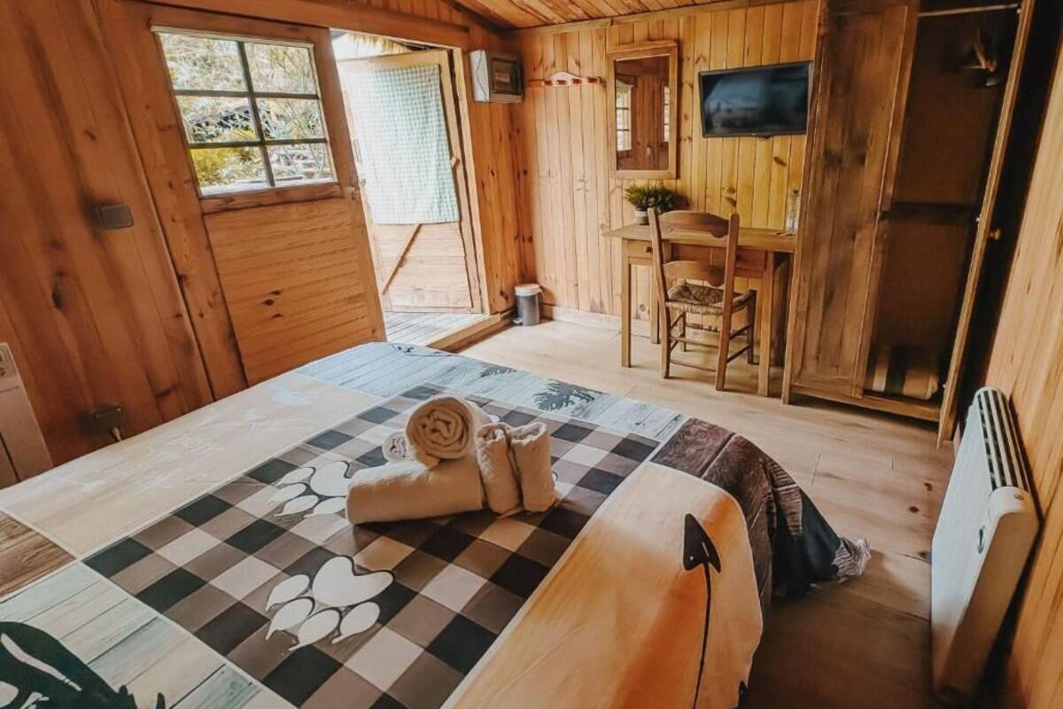 Chalet, Gartenblick
