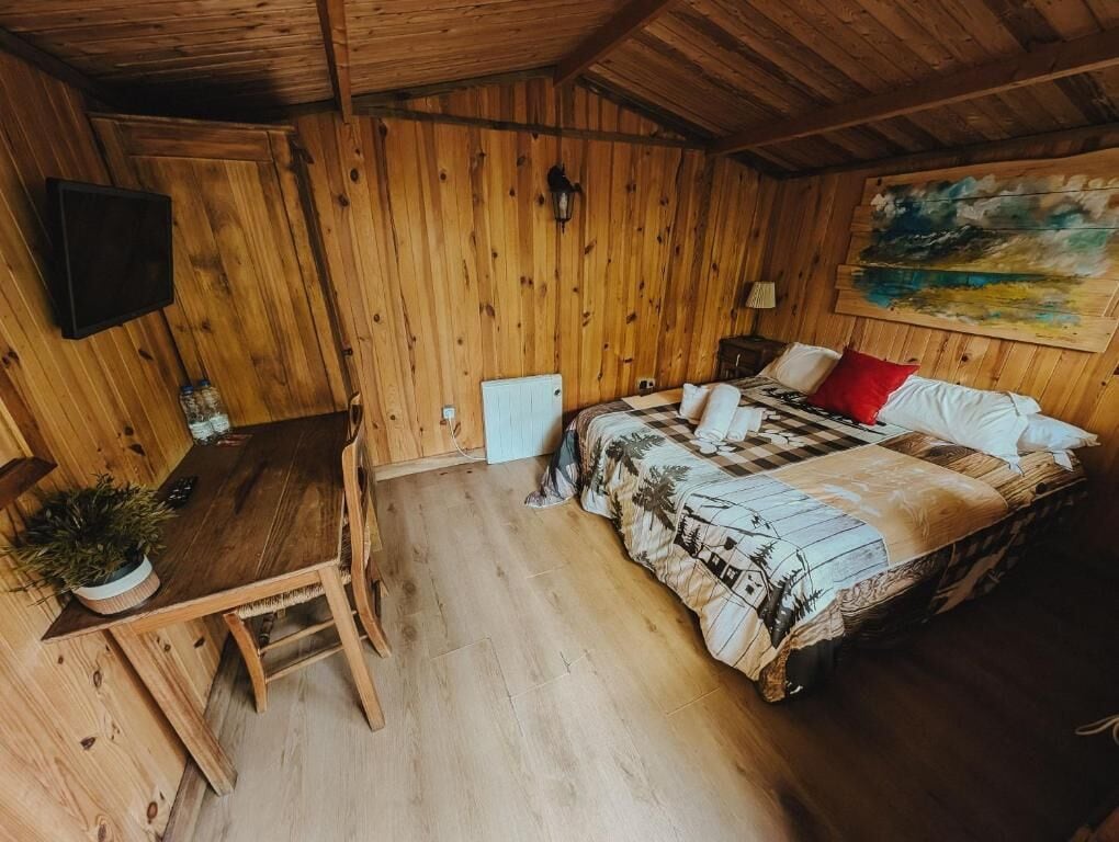 Chalet, vistas al jardín