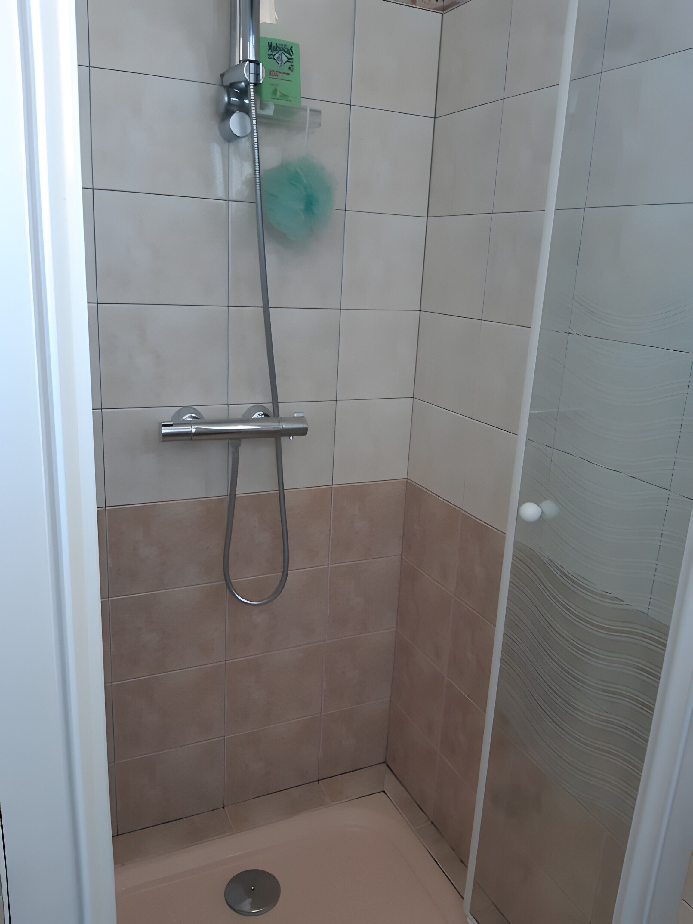 Shower, hair dryer