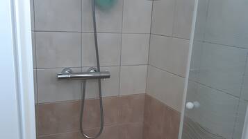 Shower, hair dryer