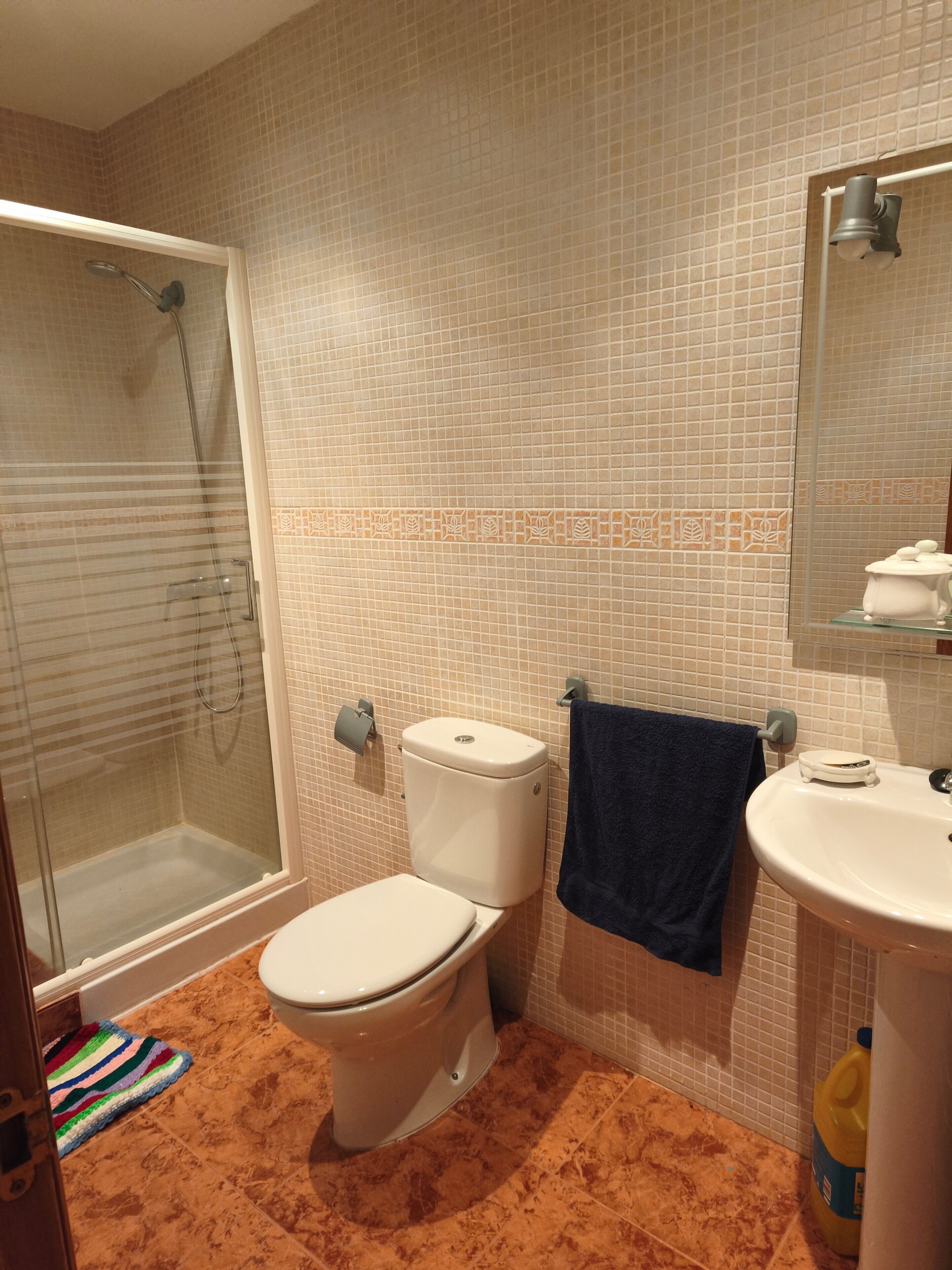 Shower, towels
