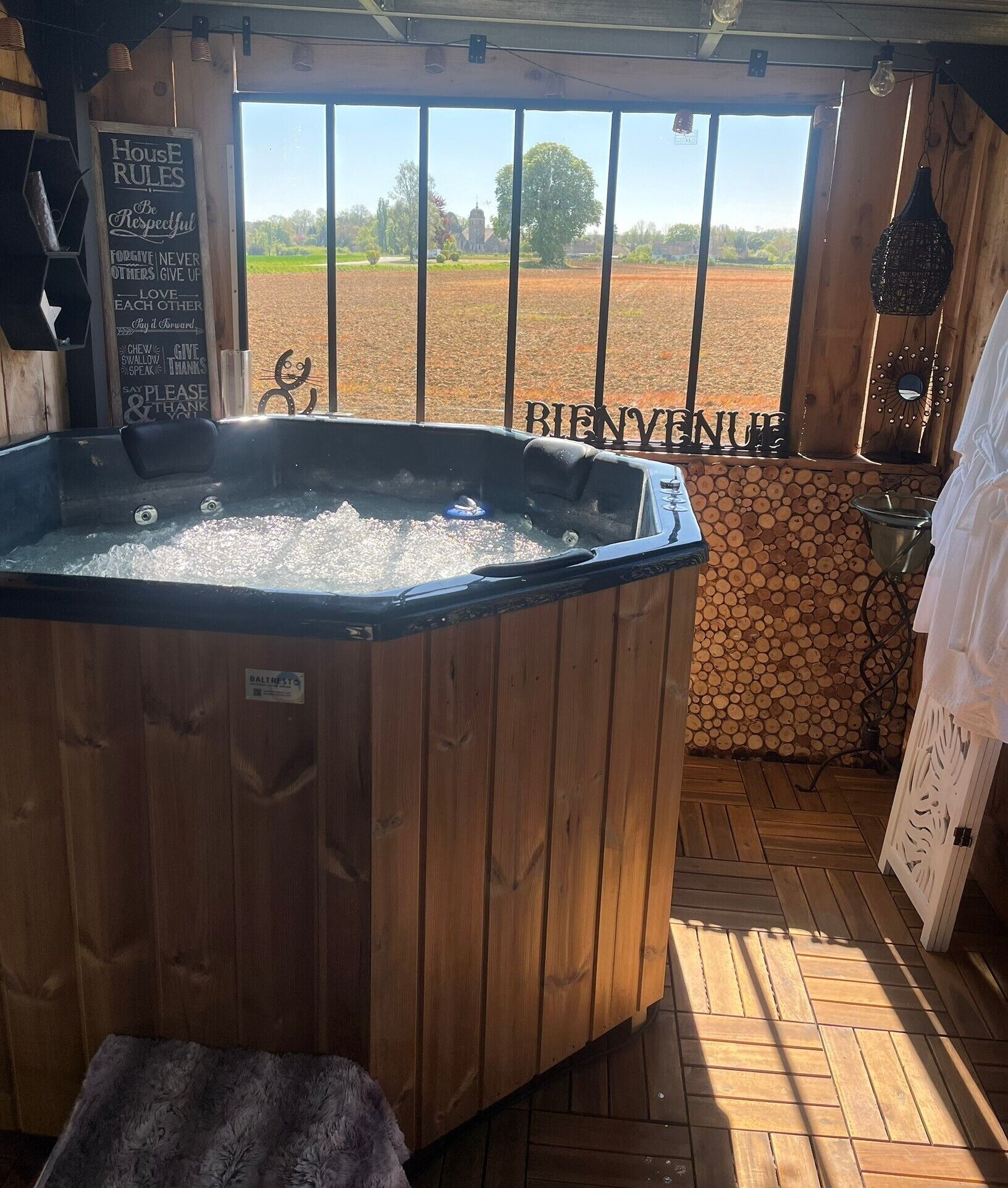 Bain à remous intérieur