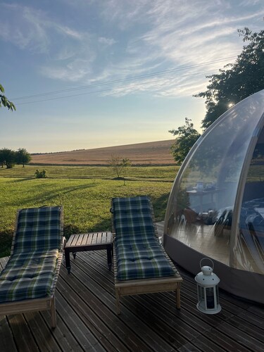 Chambre d’hôtes bulle insolite avec spa privatif à Lavoncourt