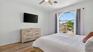 Desk, iron/ironing board, travel crib, WiFi