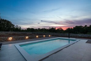 Pool - Holiday house AURORA with private pool (Poljica)