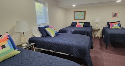 Spacious 5-bedroom house on private country acreage with gorgeous sunrise views