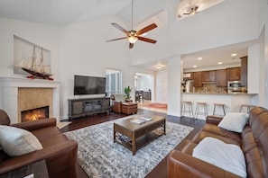 Unclassified image, 5 of 47, button - North Austin Haven Spacious 4BR Retreat W BBQ Pit, Games, W/ Community Pool (Austin)