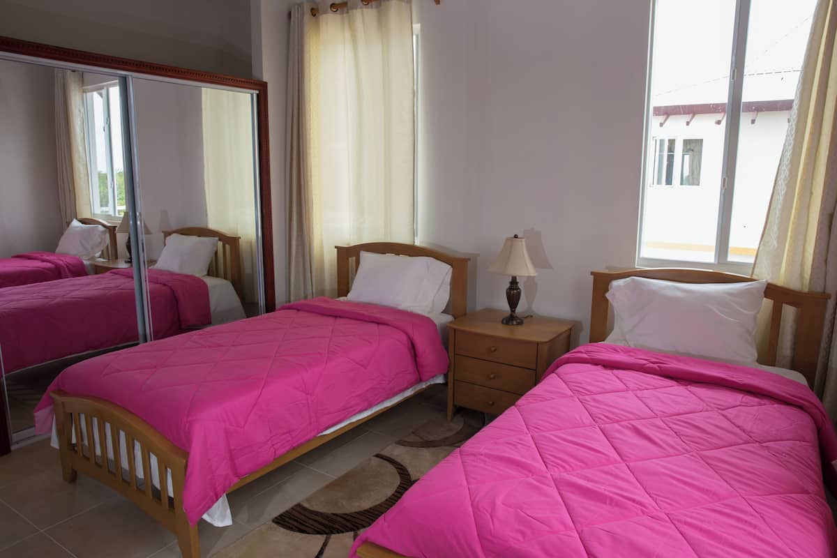 Blackout curtains, iron/ironing board, free WiFi