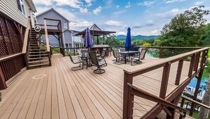 Deck - view view - Cove Manor - Lake front with Dock (Union County)