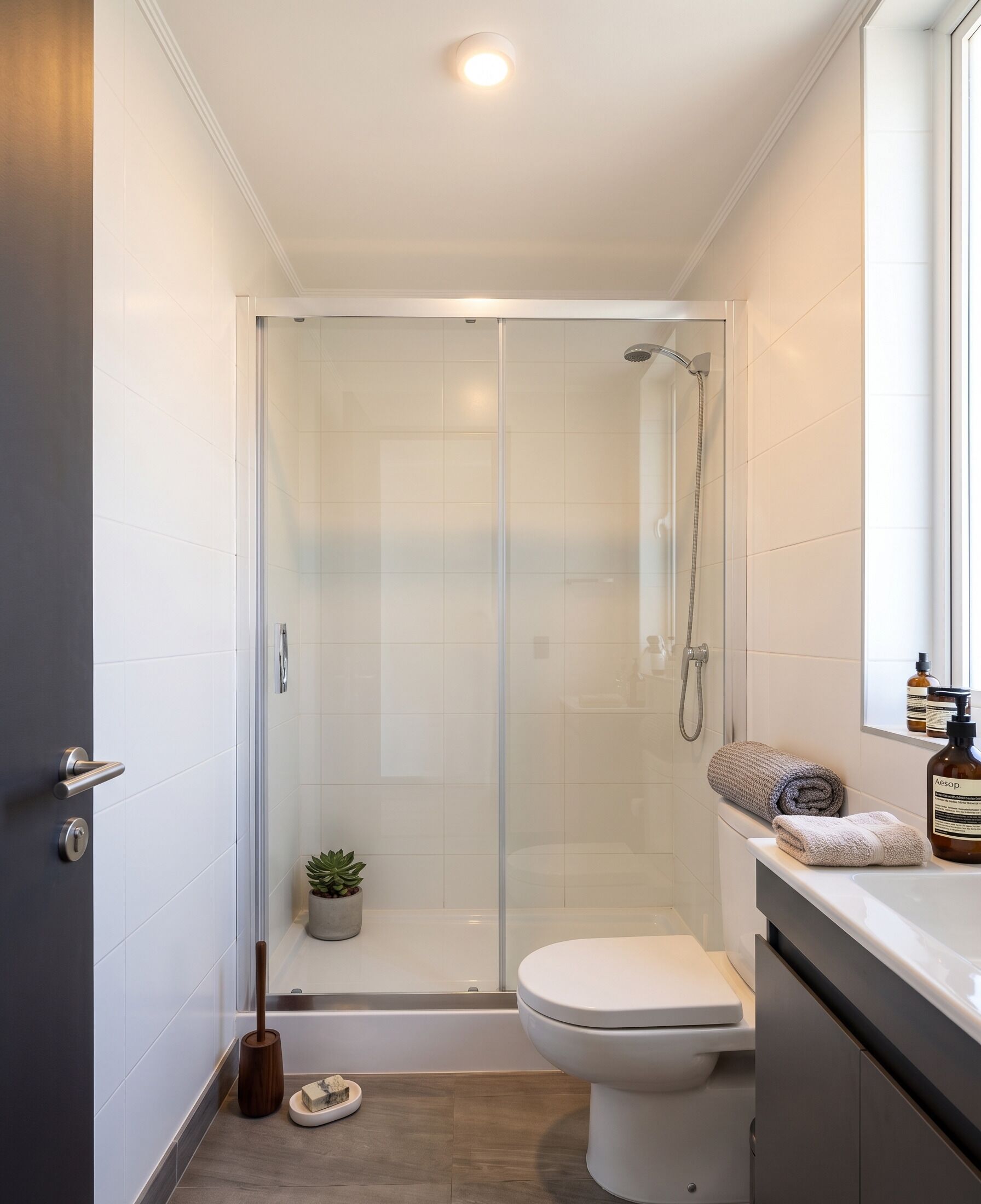 Apartment, Private Bathroom | Bathroom | Shower, hair dryer, towels, toilet paper