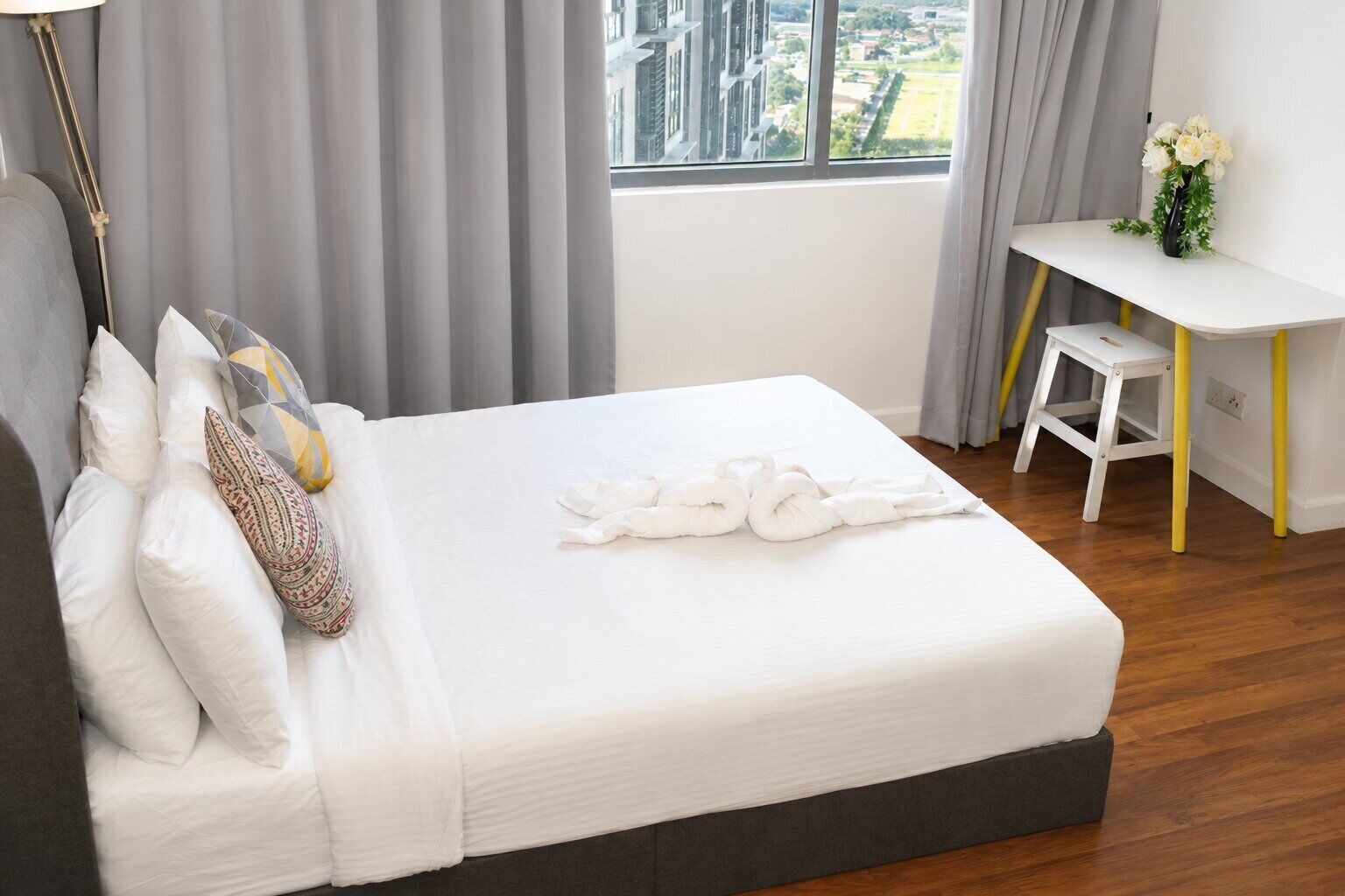 Wifi gratis y ropa de cama 