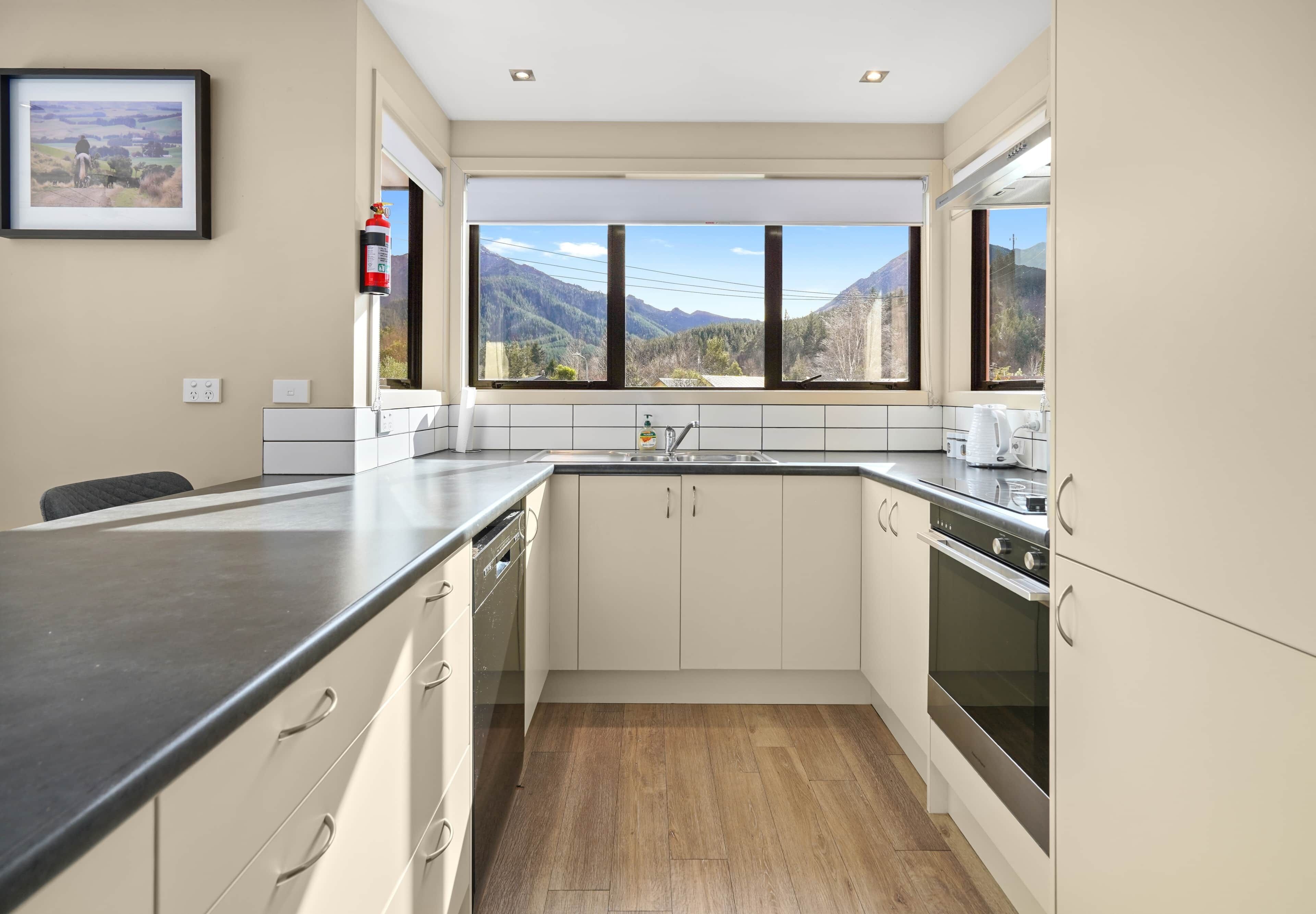 Fridge, stovetop
