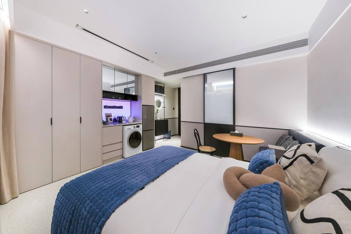 Apartamento Deluxe, 1 cama de matrimonio | Tabla de planchar con plancha y wifi gratis