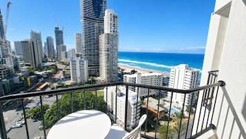 Standard Room, 2 Double Beds, Non Smoking, Partial Ocean View | Balcony view