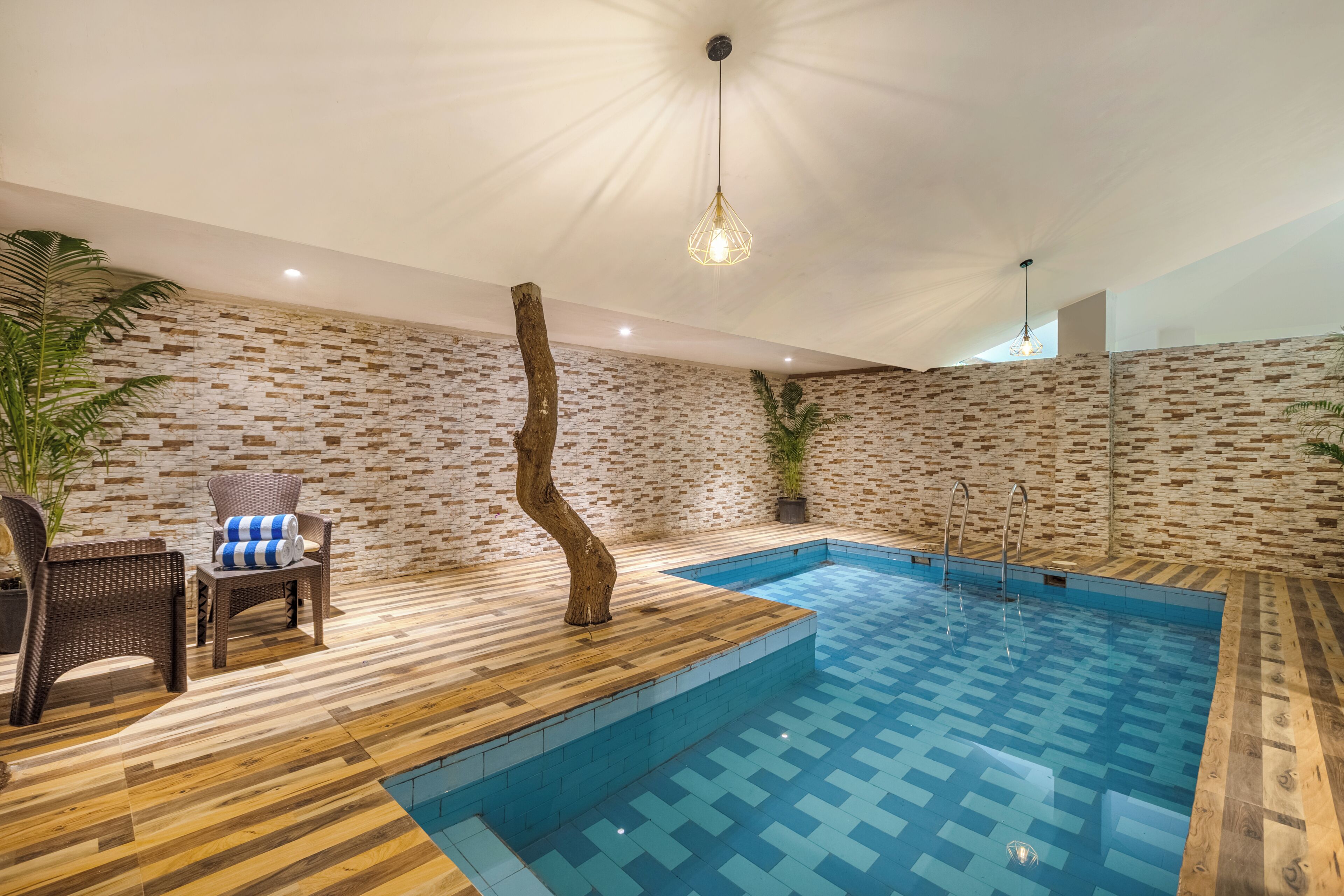Una piscina techada