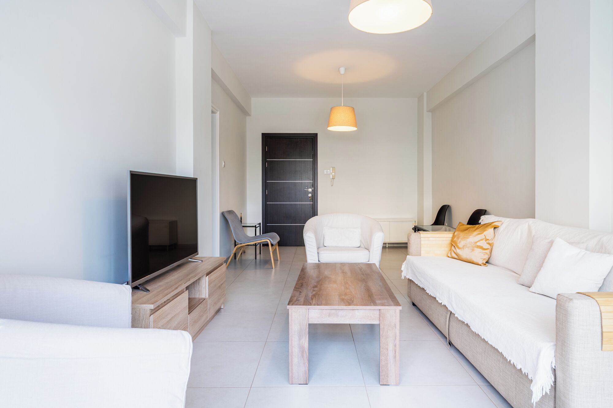 Apartment, Balcony, Sea View | Living area