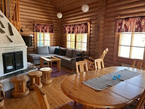Comfort Cabin, 3 Bedrooms, Lake View, Lakeside | Dining - Lakeside Cabin for 12 with Private Sauna (Kuusamo)