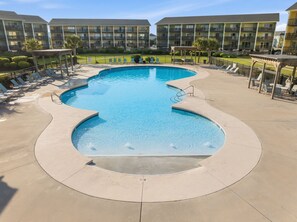 Pool - A Sea View: Modern Coastal Luxury | 2BR/2BA with Ocean Views (Surf City)