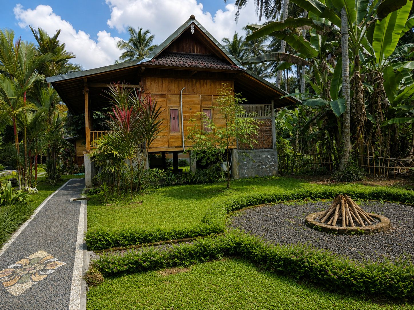 Pemandangan taman