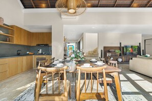 Villa, 3 Schlafzimmer, Poolblick | Esszimmer