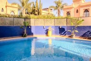 Villa, Balcony, Courtyard View | Pool | Outdoor pool - Luxury Villa with Pool & Gated Security (Marrakech)