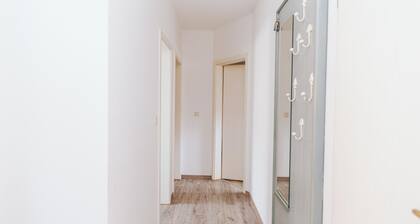 Cozy vacation rental with a view of the Achterwasser and the harbor.