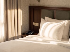 Deluxe Double or Twin Room | Peralatan tempat tidur premium, katil Select Comfort 