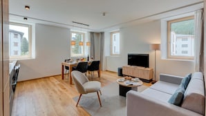 Standard Apartment, 1 Bedroom (Residenza Larix 105 Modern Alpine) | Living area - Residenza Larix (Mesocco)