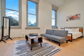 Living area - City View Studio - Nearby Parking - Downtown - 3F (Louisville)