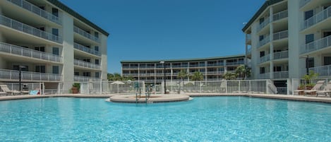 A heated pool